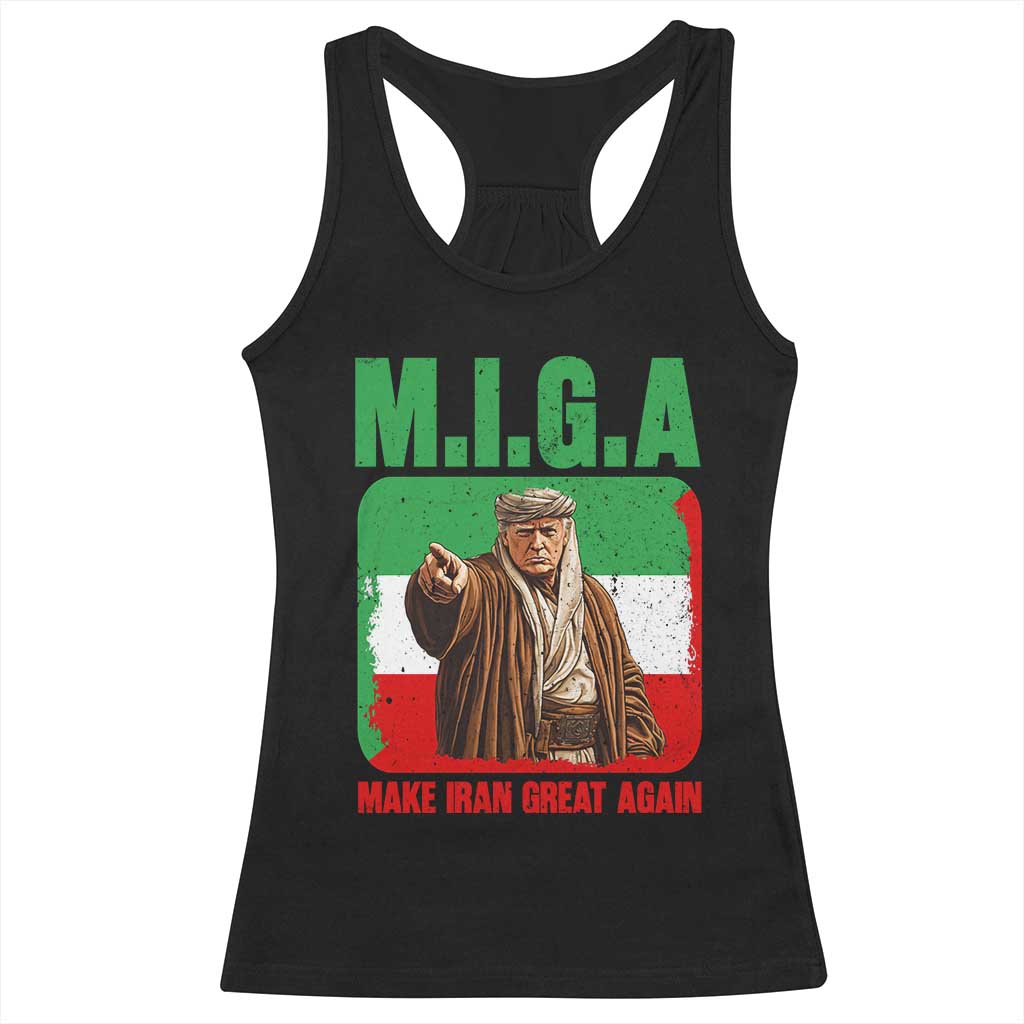 Make Iran Great Again Racerback Tank Top Free Iran Protest TS12 Black Print Your Wear