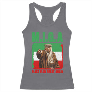 Make Iran Great Again Racerback Tank Top Free Iran Protest TS12 Charcoal Print Your Wear