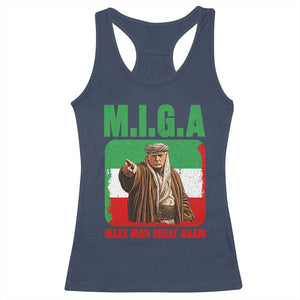 Make Iran Great Again Racerback Tank Top Free Iran Protest TS12 Navy Print Your Wear