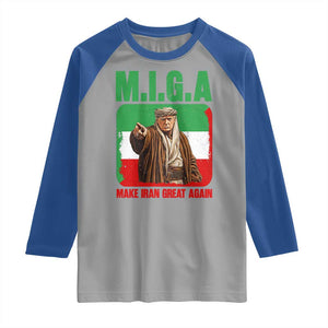 Make Iran Great Again Raglan Shirt Free Iran Protest TS12 Sport Gray Royal Print Your Wear