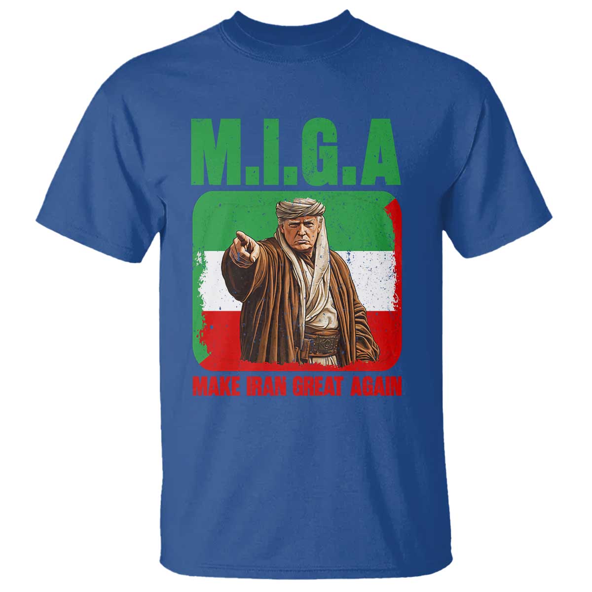 Make Iran Great Again T Shirt - Free Iran Protest TS12 Royal Blue Print Your Wear
