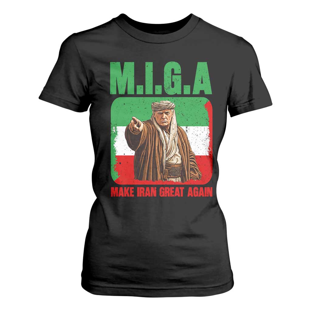 Make Iran Great Again T Shirt For Women Free Iran Protest TS12 Black Print Your Wear