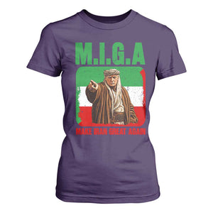 Make Iran Great Again T Shirt For Women Free Iran Protest TS12 Purple Print Your Wear