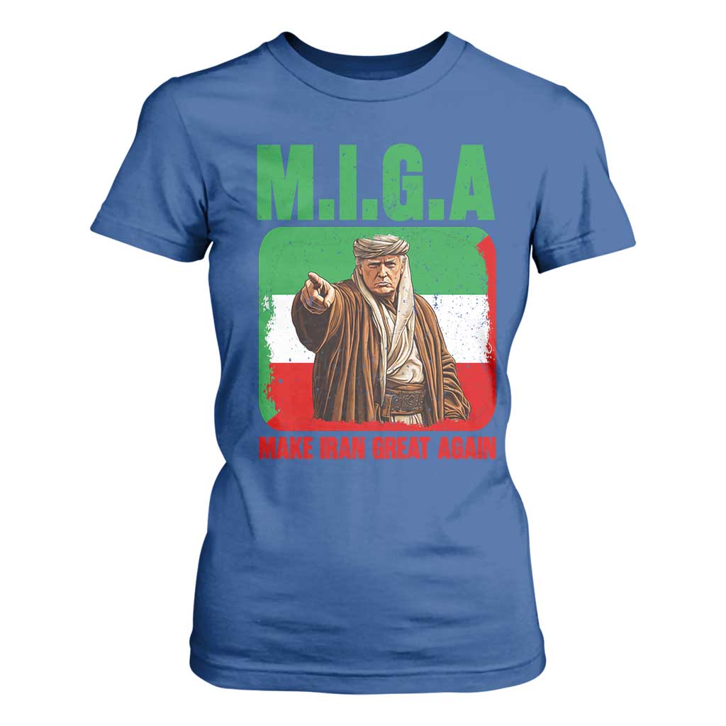 Make Iran Great Again T Shirt For Women Free Iran Protest TS12 Royal Blue Print Your Wear