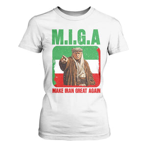 Make Iran Great Again T Shirt For Women Free Iran Protest TS12 White Print Your Wear