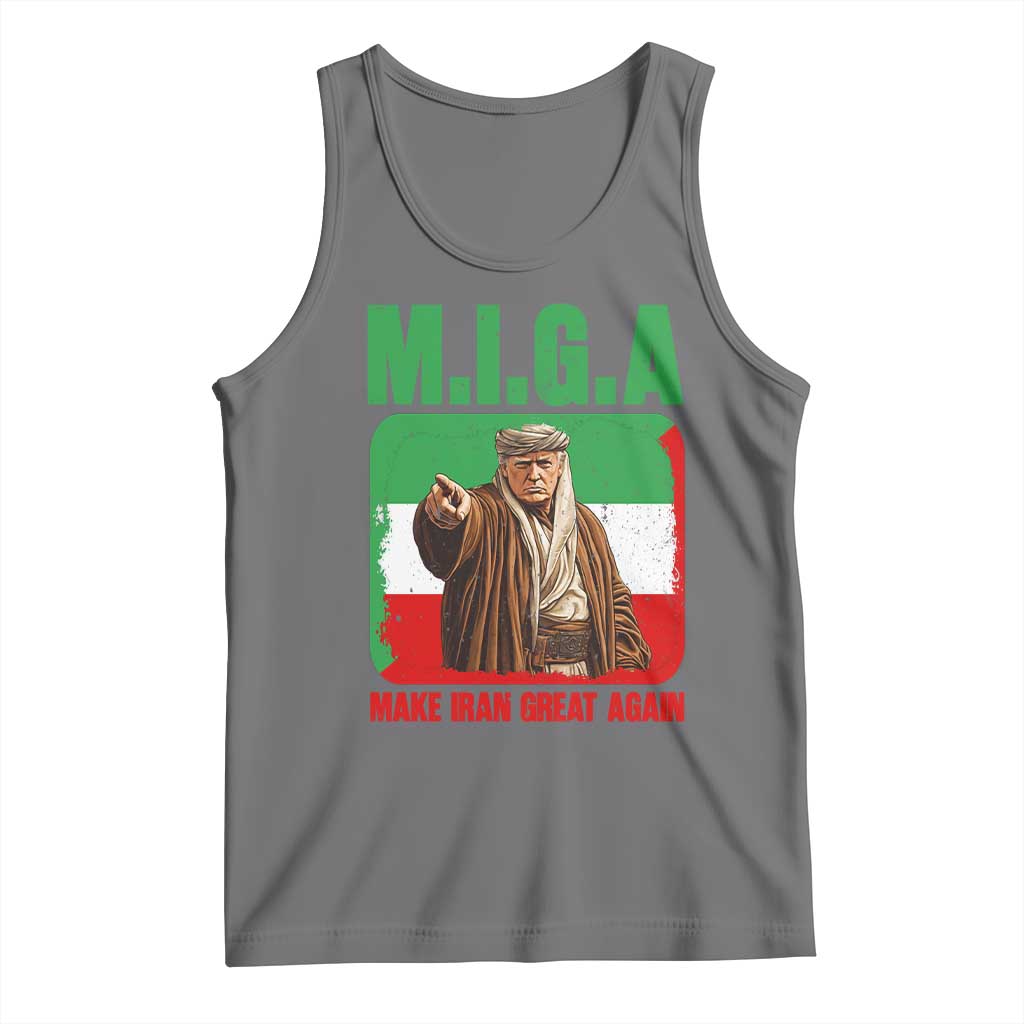 Make Iran Great Again Tank Top Free Iran Protest TS12 Black Heather Print Your Wear