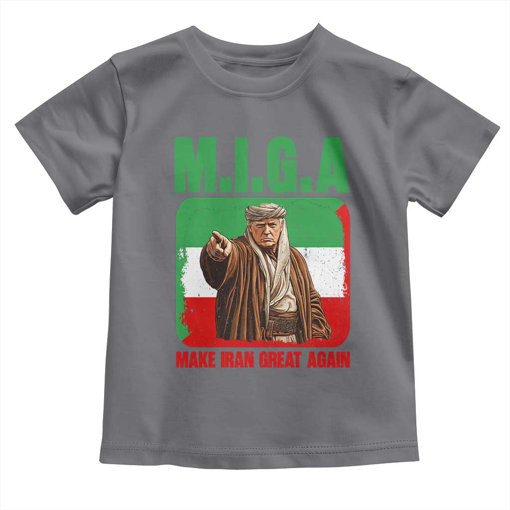 Make Iran Great Again Toddler T Shirt Free Iran Protest TS12 Charcoal Print Your Wear