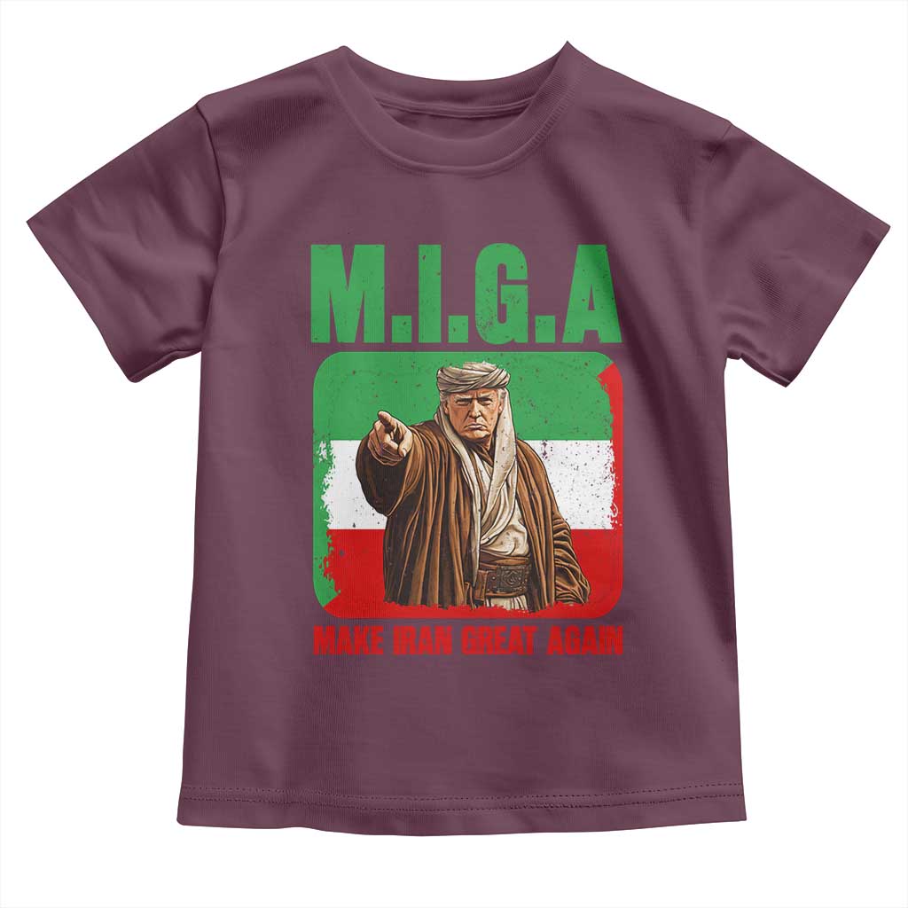 Make Iran Great Again Toddler T Shirt Free Iran Protest TS12 Maroon Print Your Wear