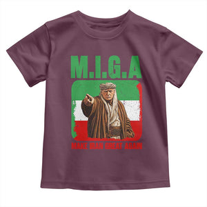 Make Iran Great Again Toddler T Shirt Free Iran Protest TS12 Maroon Print Your Wear