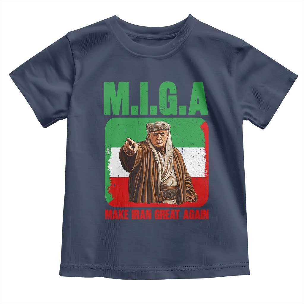 Make Iran Great Again Toddler T Shirt Free Iran Protest TS12 Navy Print Your Wear