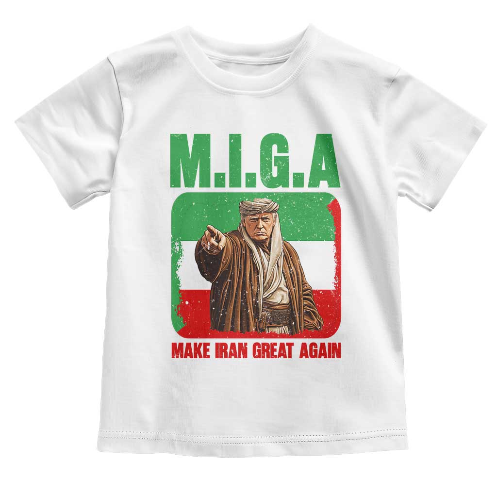 Make Iran Great Again Toddler T Shirt Free Iran Protest TS12 White Print Your Wear