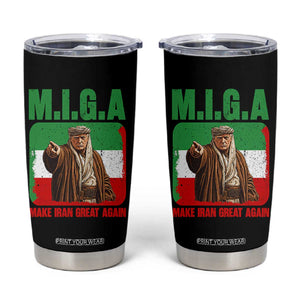 Make Iran Great Again Tumbler Cup Free Iran Protest TS12 Black Print Your Wear