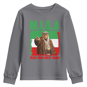 Make Iran Great Again Youth Sweatshirt Free Iran Protest TS12 Charcoal Print Your Wear