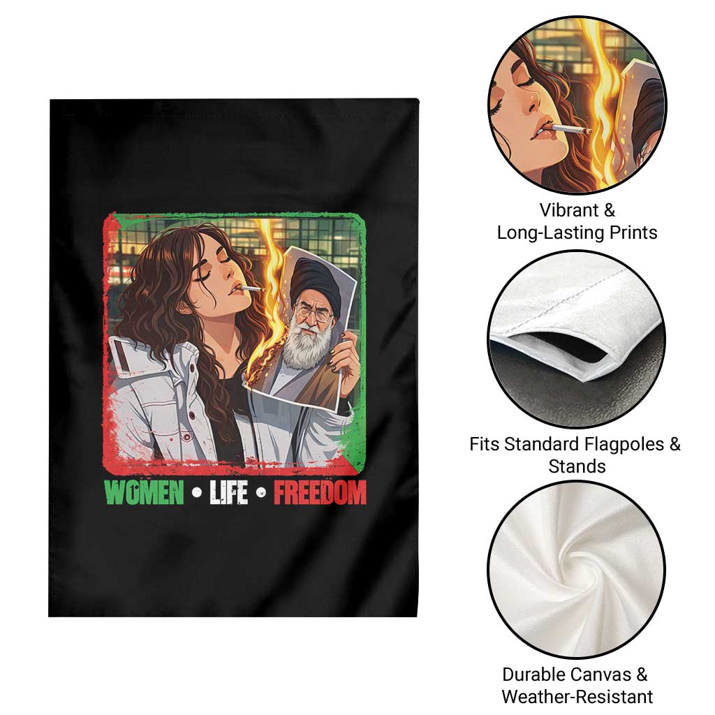 Woman Life Freedom Garden Flag Free Iran Movement Gift For Iranian Women TS12 Print Your Wear