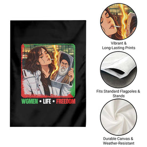 Woman Life Freedom Garden Flag Free Iran Movement Gift For Iranian Women TS12 Print Your Wear