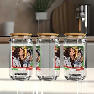 Woman Life Freedom Glass Can Free Iran Movement Gift For Iranian Women TS12 Print Your Wear