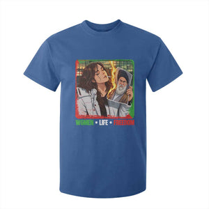 Woman Life Freedom T Shirt For Kid Free Iran Movement Gift For Iranian Women TS12 Royal Blue Print Your Wear