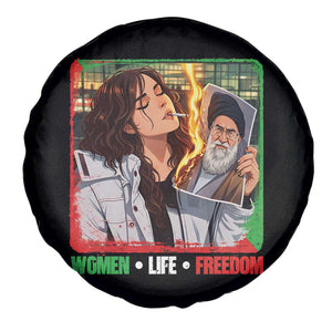 Woman Life Freedom Spare Tire Cover Free Iran Movement Gift For Iranian Women TS12 Print Your Wear