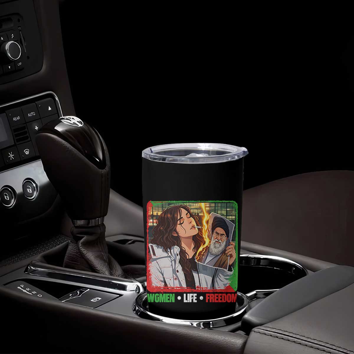 Woman Life Freedom Tumbler Cup Free Iran Movement Gift For Iranian Women TS12 Print Your Wear