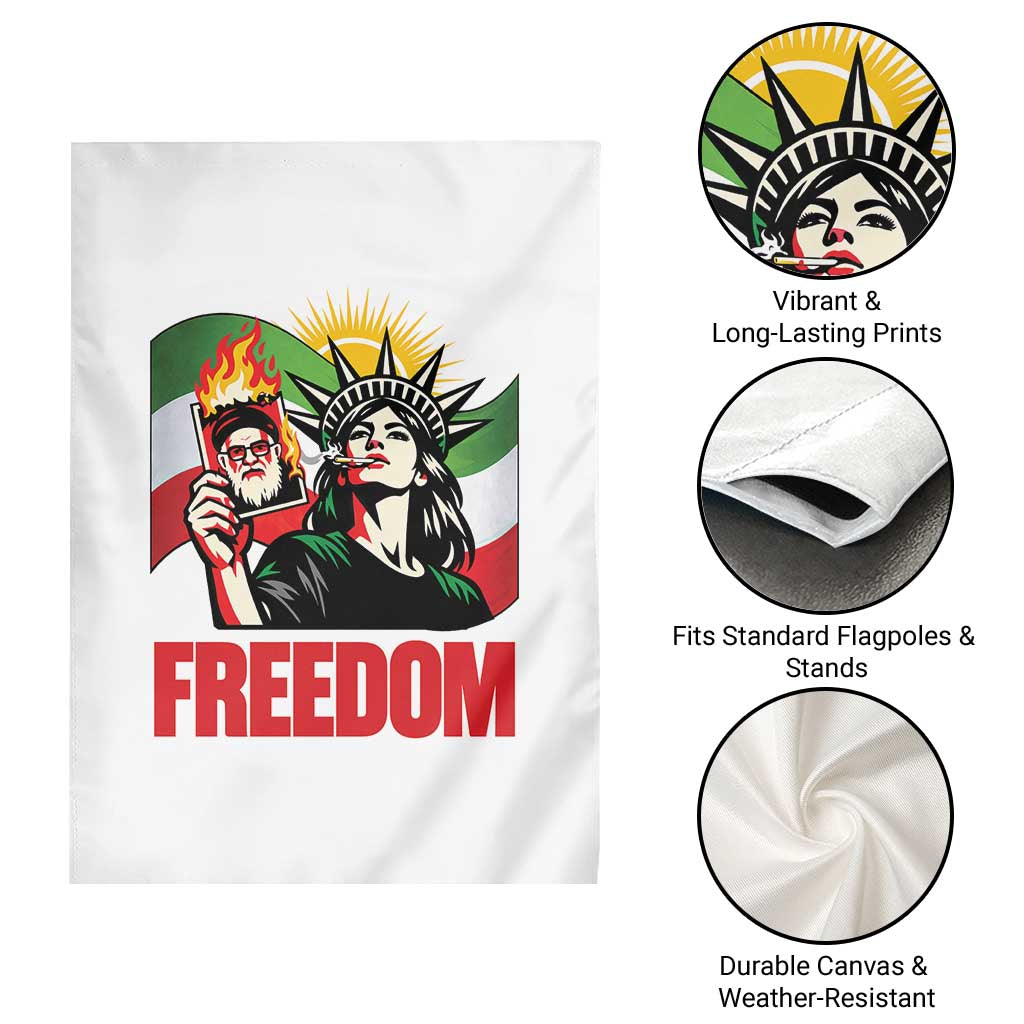 Woman Life Freedom Garden Flag Free Iran Protest Resistance Movement TS12 Print Your Wear
