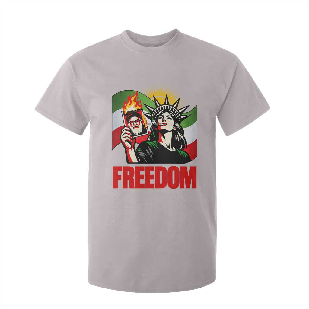 Woman Life Freedom T Shirt For Kid Free Iran Protest Resistance Movement TS12 Ice Gray Print Your Wear