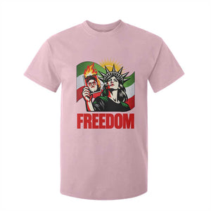 Woman Life Freedom T Shirt For Kid Free Iran Protest Resistance Movement TS12 Light Pink Print Your Wear