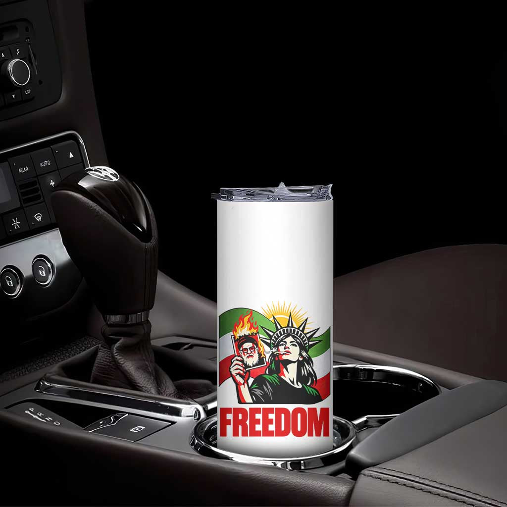 Woman Life Freedom Skinny Tumbler Free Iran Protest Resistance Movement TS12 Print Your Wear