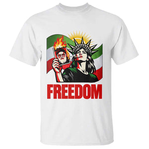 Woman Life Freedom T Shirt - Free Iran Protest - Resistance Movement TS12 White Print Your Wear