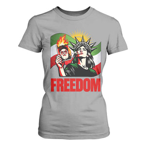 Woman Life Freedom T Shirt For Women Free Iran Protest Resistance Movement TS12 Sport Gray Print Your Wear