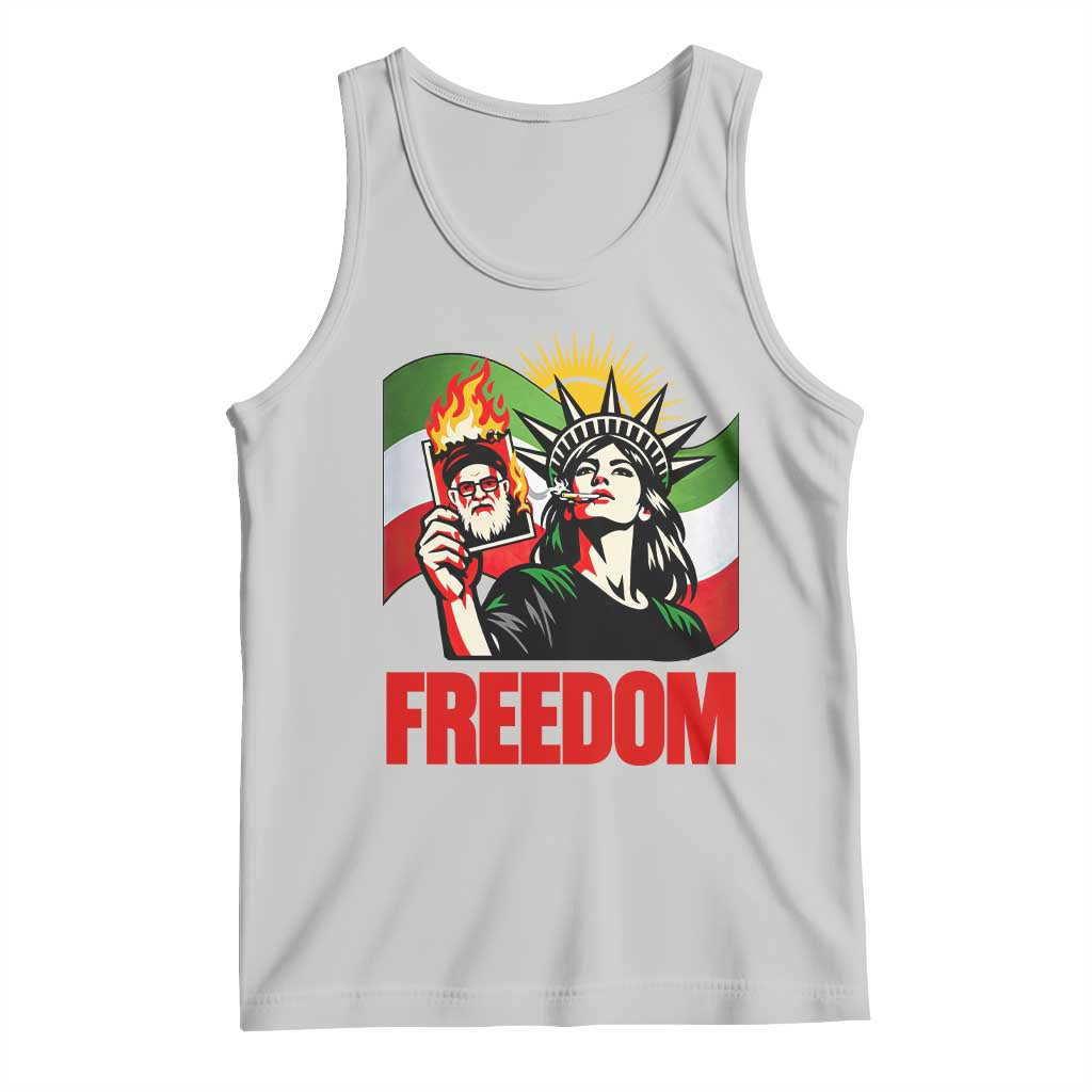 Woman Life Freedom Tank Top Free Iran Protest Resistance Movement TS12 Ash Print Your Wear
