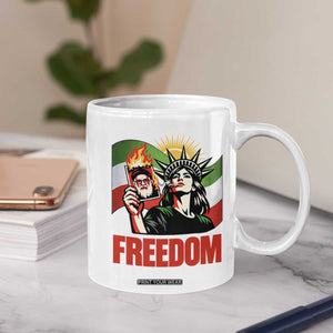 Woman Life Freedom Coffee Mug Free Iran Protest Resistance Movement TS12 Print Your Wear