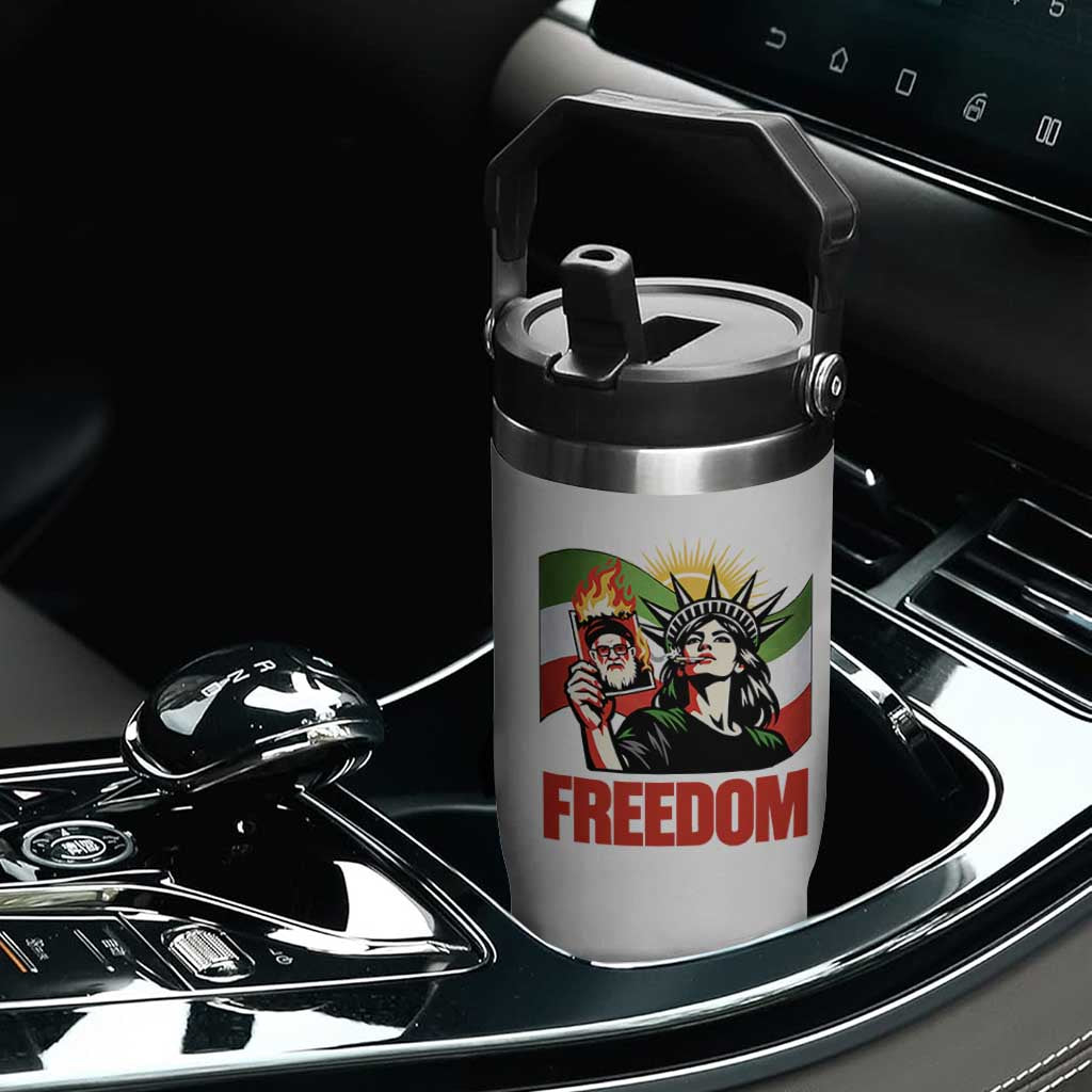 Woman Life Freedom Flip Straw Tumbler Free Iran Protest Resistance Movement TS12 Print Your Wear
