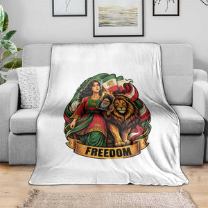 Woman Life Freedom Throw Blanket Iranian Women Resistance Pride TS12 Print Your Wear