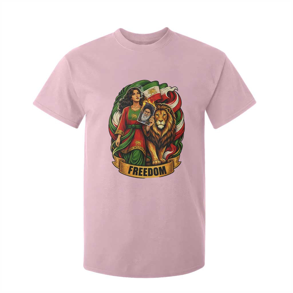 Woman Life Freedom T Shirt For Kid Iranian Women Resistance Pride TS12 Light Pink Print Your Wear