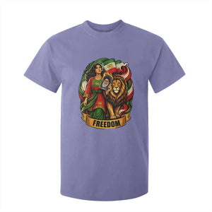 Woman Life Freedom T Shirt For Kid Iranian Women Resistance Pride TS12 Violet Print Your Wear