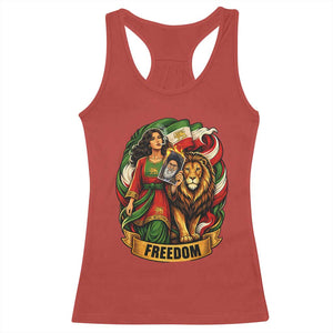 Woman Life Freedom Racerback Tank Top Iranian Women Resistance Pride TS12 Red Print Your Wear