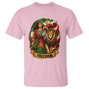 Woman Life Freedom T Shirt Iranian Women Resistance Pride TS12 Light Pink Print Your Wear
