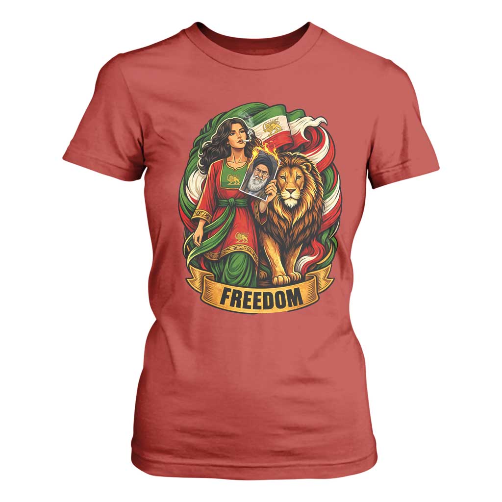 Woman Life Freedom T Shirt For Women Iranian Women Resistance Pride TS12 Red Print Your Wear