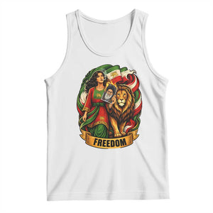 Woman Life Freedom Tank Top Iranian Women Resistance Pride TS12 White Print Your Wear