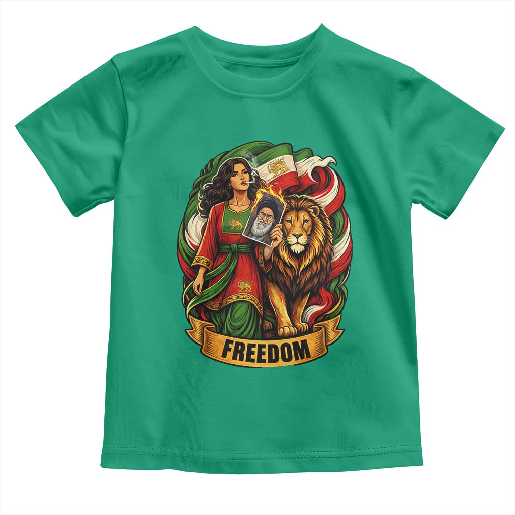Woman Life Freedom Toddler T Shirt Iranian Women Resistance Pride TS12 Irish Green Print Your Wear