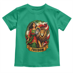 Woman Life Freedom Toddler T Shirt Iranian Women Resistance Pride TS12 Irish Green Print Your Wear