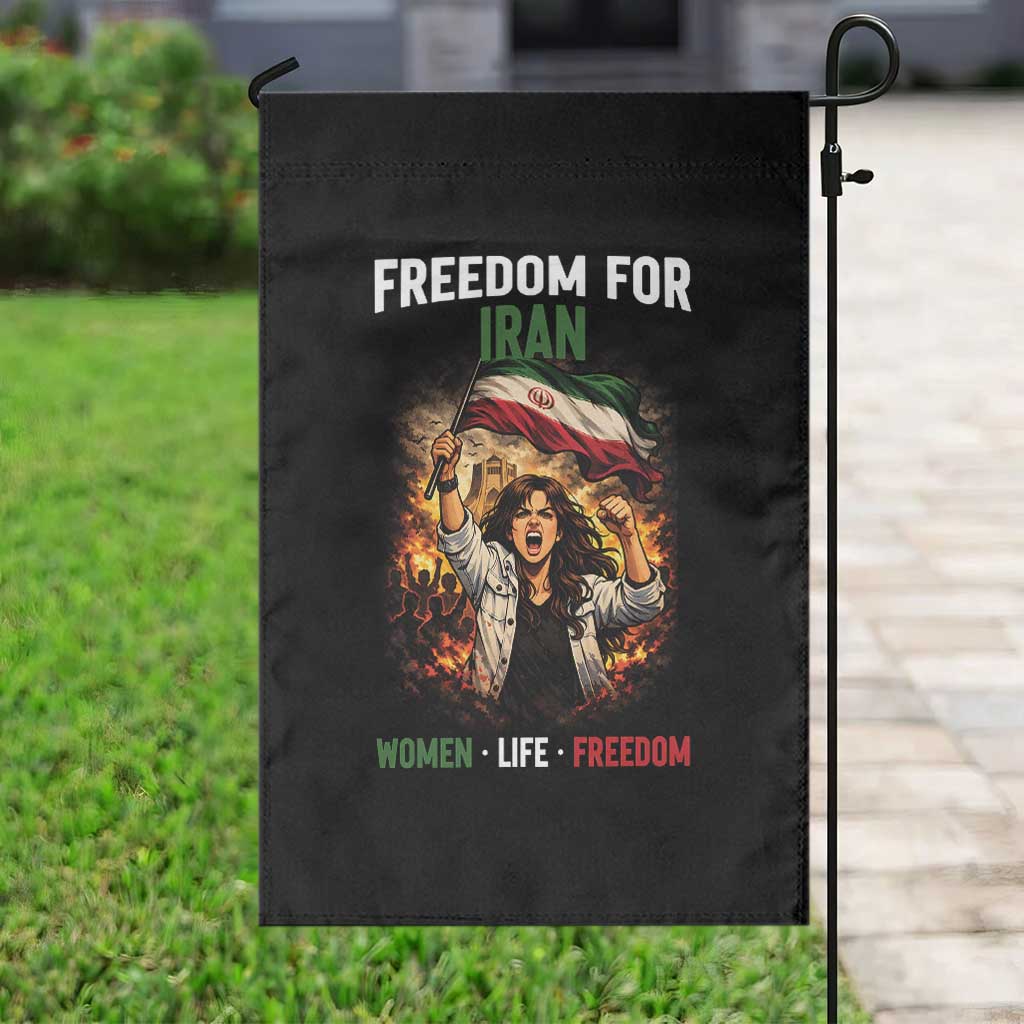 Iran Womens Protest Garden Flag Freedom For Iran Resistance Movement TS12 Print Your Wear