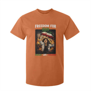Iran Womens Protest T Shirt For Kid Freedom For Iran Resistance Movement TS12 Orange Print Your Wear