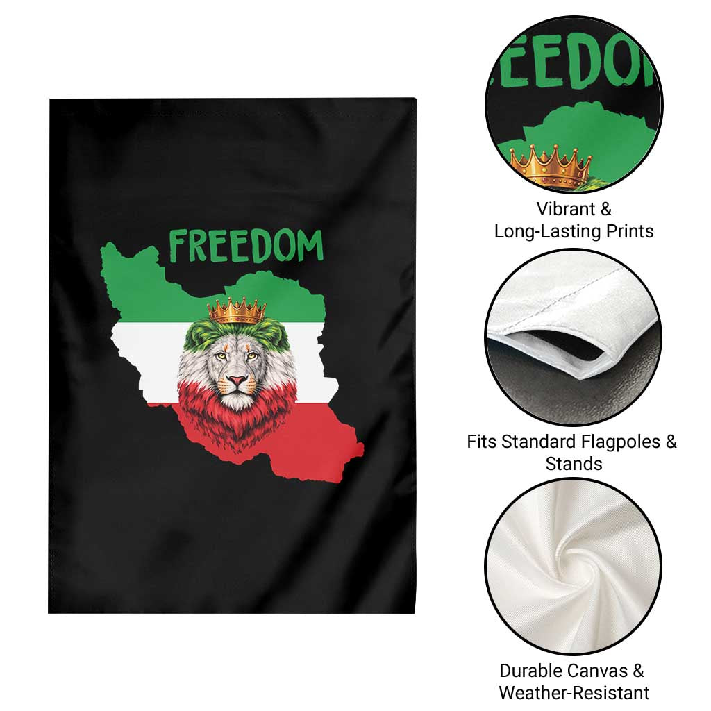 Freedom Iran Garden Flag Patriotic Persian Lion Resistance Movement Gift TS12 Print Your Wear