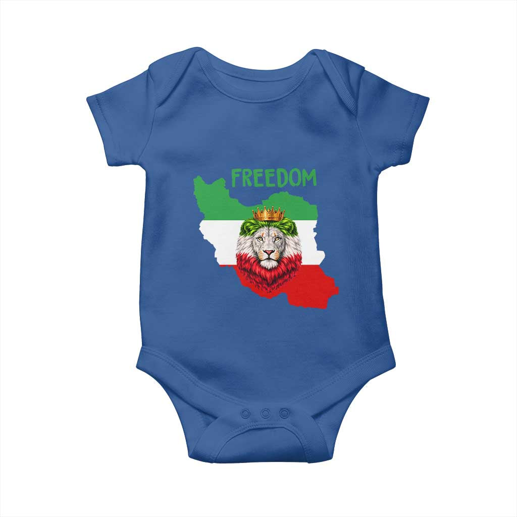 Freedom Iran Baby Onesie Patriotic Persian Lion Resistance Movement Gift TS12 Royal Blue Print Your Wear