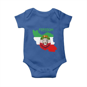 Freedom Iran Baby Onesie Patriotic Persian Lion Resistance Movement Gift TS12 Royal Blue Print Your Wear
