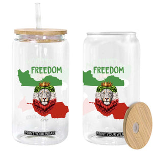 Freedom Iran Glass Can Patriotic Persian Lion Resistance Movement Gift TS12 Print Your Wear