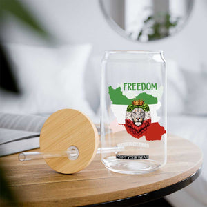 Freedom Iran Glass Can Patriotic Persian Lion Resistance Movement Gift TS12 Print Your Wear