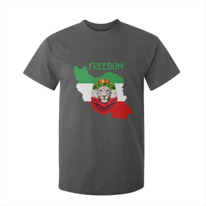 Freedom Iran T Shirt For Kid Patriotic Persian Lion Resistance Movement Gift TS12 Dark Heather Print Your Wear