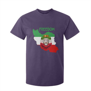 Freedom Iran T Shirt For Kid Patriotic Persian Lion Resistance Movement Gift TS12 Purple Print Your Wear